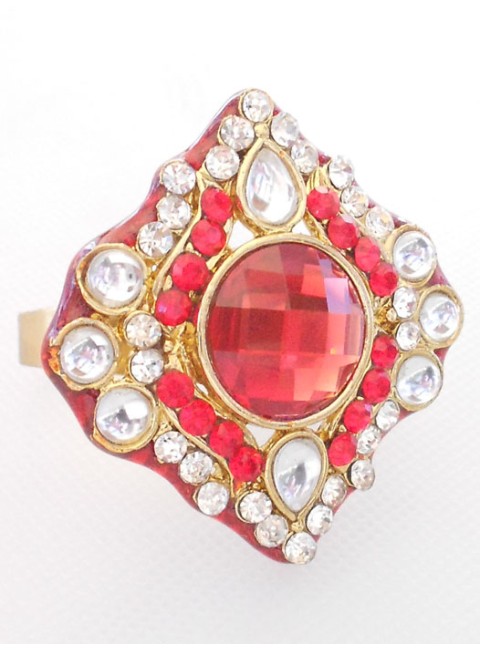 Kundan Finger Ring